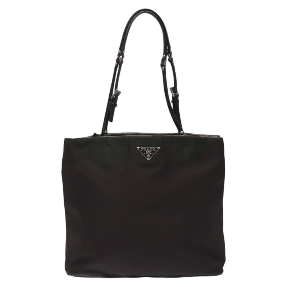 Prada Nylon Handbag Khaki Green